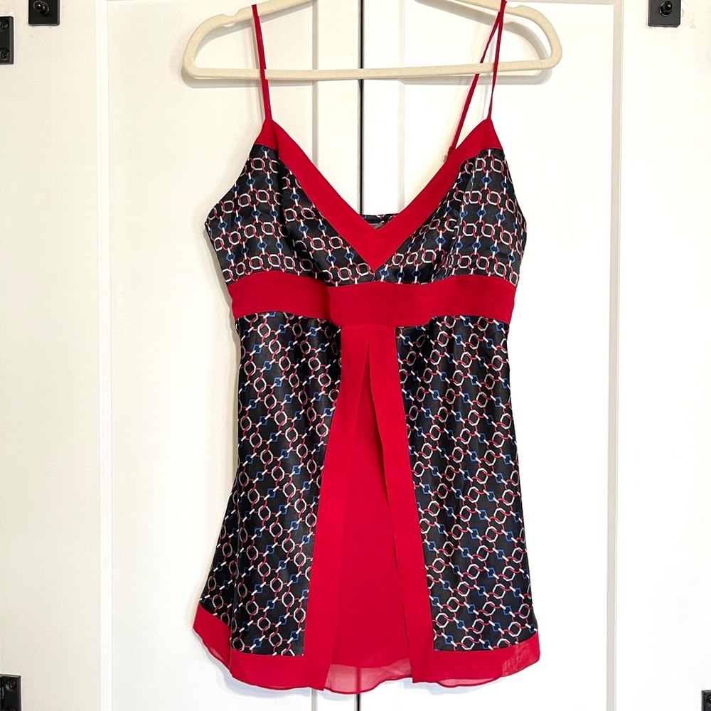 Bisou Bisou Black & Red Bustier Camisole – Vintage Y2K Bombshell Style - Picture 6 of 11